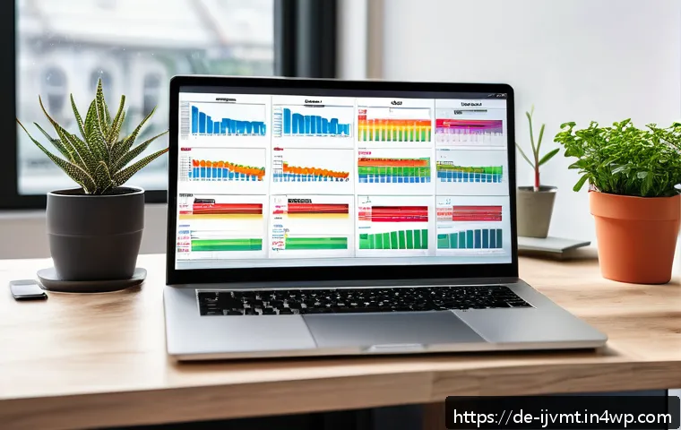 ETF 투자 시 필수 체크리스트 - A modern, well-organized home office scene in Germany featuring a laptop screen displaying a detaile...